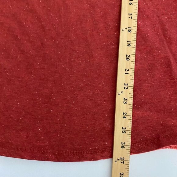 Lucky Brand Snow Heather Hoodie Pullover Mens Medium Red White Speckled - Picture 9 of 9